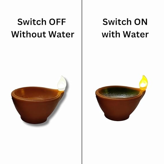 LED Light Water Sensor Diyas Plastic with, Ambient Lights, (Pack of 6/12/18/24)