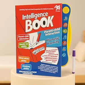 Intelligence Book Sound Book for Children, English Letters & Words Learning Book, Fun Educational Toys