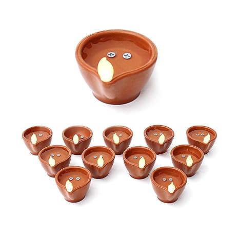 LED Light Water Sensor Diyas Plastic with, Ambient Lights, (Pack of 6/12/18/24)